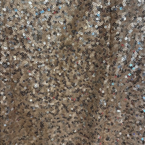 Emerald Sundae women’s Gold/pink sequined off shoulders formal dress size 11 - Picture 11 of 12